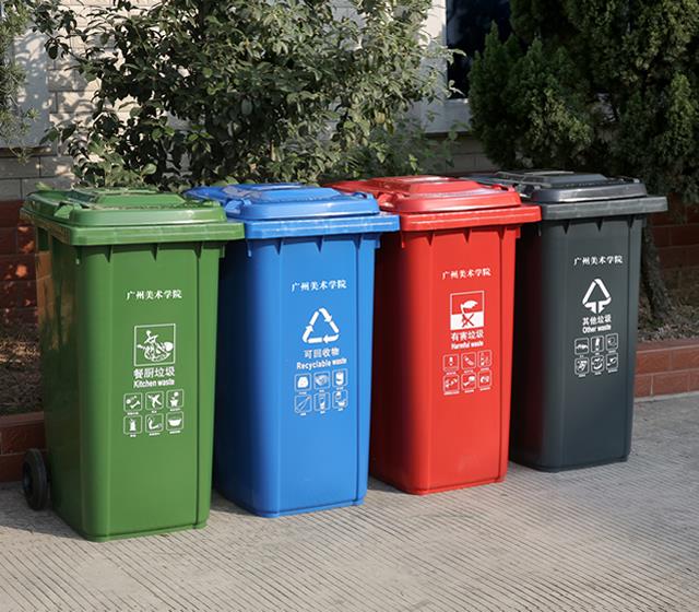 分类垃圾桶的颜色代表是投什么垃圾？